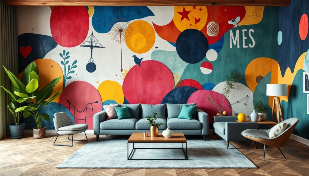 wall murals enhancing personality in interior design